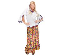 Widmann Hippie Woman (Dress With Vest, Peace Sign Necklace) (XXXL) Different Col