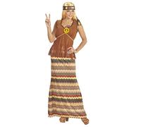 Widmann Hippie Woman (Top With Vest, Skirt, Headband, Peace Sign Necklace) (S) D