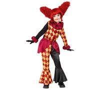 Widmann Horror Clown (Coat, Ruff, Pants) (140 cm / 8-10 Years) Different Colors