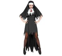 Widmann Horror Nun (Dress With Overskirt, Headpiece) (M) Black