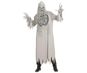 Widmann Howling Ghost (Hooded Robe, Gloves, Mask) (L) Grey