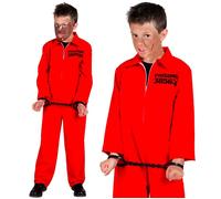 W WIDMANN MILANO Party Fashion - disfraces infantiles preso, mono, convicto, prisionero, disfraces de carnaval