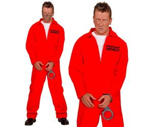 Widmann Inmate (Overalls, Handcuffs) (XL) Red