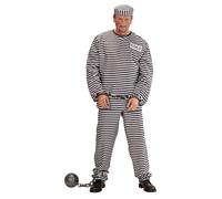 Widmann Inmate (Overalls, Handcuffs) (XXL) Red