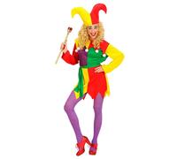 Widmann Jolly Jester (Dress, Belt, Hat) (M) Different Colors