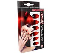 WIDMANN ? Juego 12 uñas Stiletto SFUMATE Womens, rojo/negro, talla única, vd-wdm05365