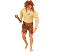 W WIDMANN MILANO Party Fashion - Disfraz hombre Edad de Piedra hombre | Disfraz con camiseta musculosa y diadema, de neandertal o hombre de las cavernas para Carnaval y fiestas temáticas