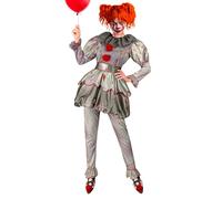 W WIDMANN MILANO Party Fashion - disfraz payaso asesino, vestido, payaso de terror, psicopata, disfraz Halloween