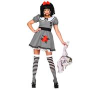 W WIDMANN MILANO Disfraz muñeca asesina – Vestido terrorífico para Halloween