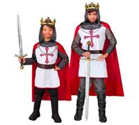 Widmann Knight Templar (Hooded Tunic, Belt, Cape) (128 cm / 5-7 Years) Different