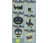Widmann LIBROLANDIA 1171G VETROFANIE HALLOWEEN GLITTER FOSFORESCENTI