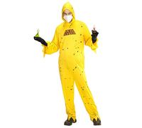 Widmann Disfraz Científico Loco – Bata de laboratorio y guantes – Carnaval