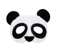 WIDMANN Máscara de ojo oso panda 03881, unisex - adulto, negro-blanco, talla única