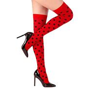 W WIDMANN MILANO Party Fashion – Medias hasta la rodilla a rayas 70 DEN Carnaval fiesta temática