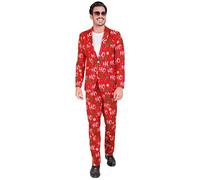 Widmann Merry Christmas Party Fashion Suit (Jacket, Pants) (M) Red