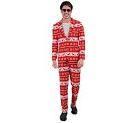 Widmann Merry Christmas Party Fashion Suit (Jacket, Pants) (M) Red