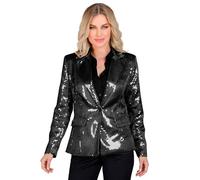 WIDMANN MILANO PARTY FASHION - Blazer de moda de fiesta con lentejuelas para señoras, Disco Fever, Schlagermove, Showgirl, Chaqueta