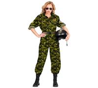 W WIDMANN MILANO Party Fashion - Disfraz de piloto de Caza, Mono, Traje de piloto, Uniforme, Disfraces, Carnaval