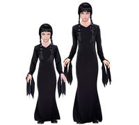WIDMANN MILANO PARTY FASHION - Disfraz infantil Dark Niña, Vestido gótico, bruja, Halloween