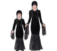 WIDMANN MILANO PARTY FASHION - Disfraz infantil Dark Niña, Vestido gótico, bruja, Halloween