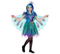 WIDMANN MILANO PARTY FASHION - Disfraz niño pavo real con pluma de pavo real, velo, tocado, carnaval, fiesta temática