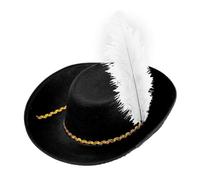 WIDMANN MILANO PARTY FASHION Mosquete Gorro/sombrero, sólido, color negro, talla única (Widmann S.r.l. 34151)