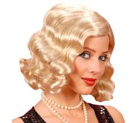 Widmann - Peluca Golden Twenties, Años 20 y 30, Charleston, Flapper, Fiesta de Lemas, Carnaval