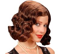 Widmann - Peluca Golden Twenties, Años 20 y 30, Charleston, Flapper, Fiesta de Lemas, Carnaval