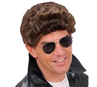Widmann - Peluca Greaser, pelo sintético, peinados cortos, peluca pelo corto hombre, años 60, rockabilly, rockn roll