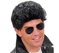 Widmann - Peluca Greaser, pelo sintético, peinados cortos, peluca pelo corto hombre, años 60, rockabilly, rockn roll