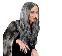 W WIDMANN MILANO Party Fashion - Peluca Morgana, bruja, peluca pelo largo, Halloween