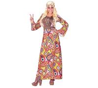 WIDMANN MILANO PARTY FASHION - Traje Hippie Mujer, Vestido, Flower Power, Reggae, disfraces de carnaval