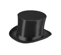 WIDMANN MILANO PARTY FASHION WIDMANN Dandy Satin Topper Hat With Band H 15 cm Sombrero de fiesta y carnaval 574, multicolor, Taglia unica (WDM75717)