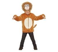 Widmann Monkey In Soft Plush (Hoodie With Mask) (104 cm / 2-3 Years) Brown