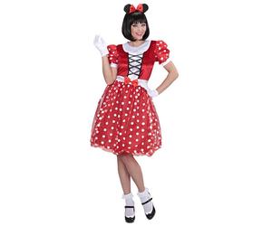 Widmann Mouse Girl (Dress, Ears) (S) Red