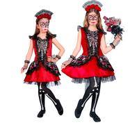 WIDMANN - Disfraz infantil Dia de los Muertos, vestido, Día de los Muertos, Día de los Muertos en México, esqueleto