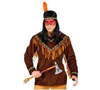Widmann Native Indian (Coat, Headband With Feather) (M) Brown