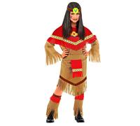 Widmann Native Indian (Dress, Belt, Boot Covers, Headband) (128 cm / 5-7 Years)