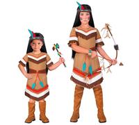 Widmann Native Indian (Dress With Belt, Headband With Feathers) (104 cm / 2-3 Ye