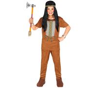 Widmann Native Indian (Shirt, Pants, Headband) (116 cm / 4-5 Years) Brown