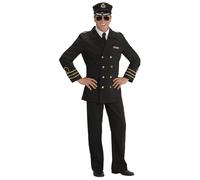 Widmann Navy Officer (Jacket, Mock Shirt With Tie, Skirt, Hat) (XL) Black