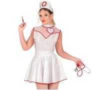 Widmann Nurse (Dress, Headpiece) (164 cm / 14-16 Years) White
