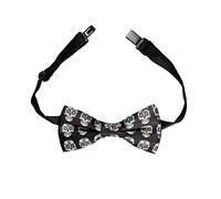 WIDMANN ? Pajarita Dia de los muertos ajustable Mens, negro, talla única, vd-wdm95693
