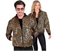Widmann Party Fashion Bomber (Animalier Leopard Sequin Bomber) (L/XL) Gold