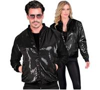 Widmann Party Fashion Bomber (Black Sequin Bomber) (S/M) Black