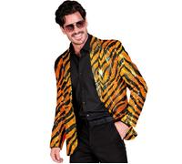 Widmann Party Fashion Jacket (Rainbow Animalier Tiger Sequin Jacket) (XXL) Rainb
