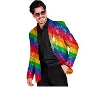 Widmann Party Fashion Jacket (Rainbow Sequin Jacket) (L) Rainbow
