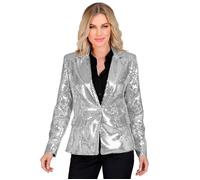 Widmann Party Fashion Jacket (Silver Sequin Jacket) (L) Silver