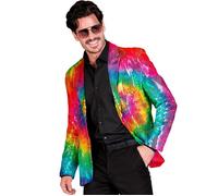 Widmann Party Fashion Jacket (Tie Dye Sequin Jacket) (XL) Rainbow