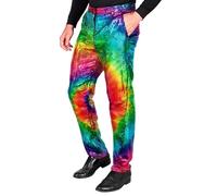 Widmann Party Fashion Pants (Tie Dye Sequin Pants) (L) Rainbow